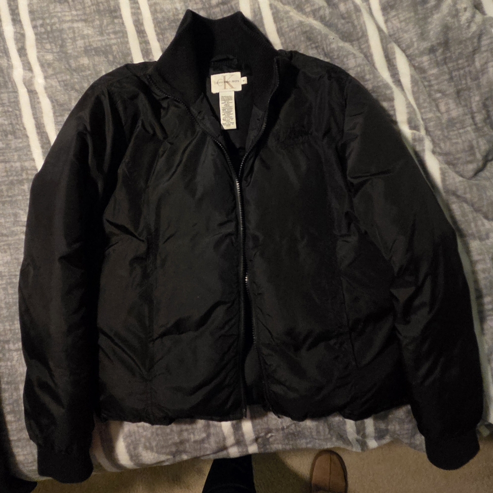 Calvin Klein Classic Black DOWN Short Puffer Jacket
